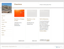 Tablet Screenshot of elsewherelitmag.com